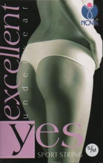 sport string - M/L - černá