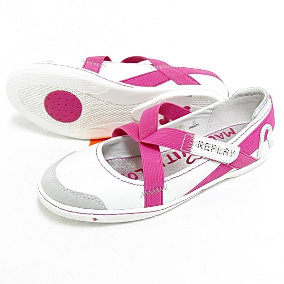 balerínky Replay - 35 - bílá, růžová