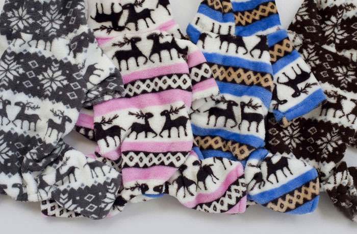 plyšový psí obleček, obleček pro psa - XL - šedá, bílá