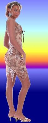 sexy šatičky - XS - květinová