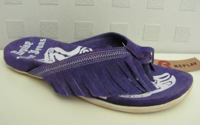 žabky Replay - 37 - tmavá fialová