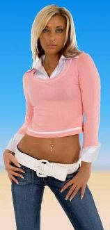 2 v 1 tričko - univ. - růžová, bílá