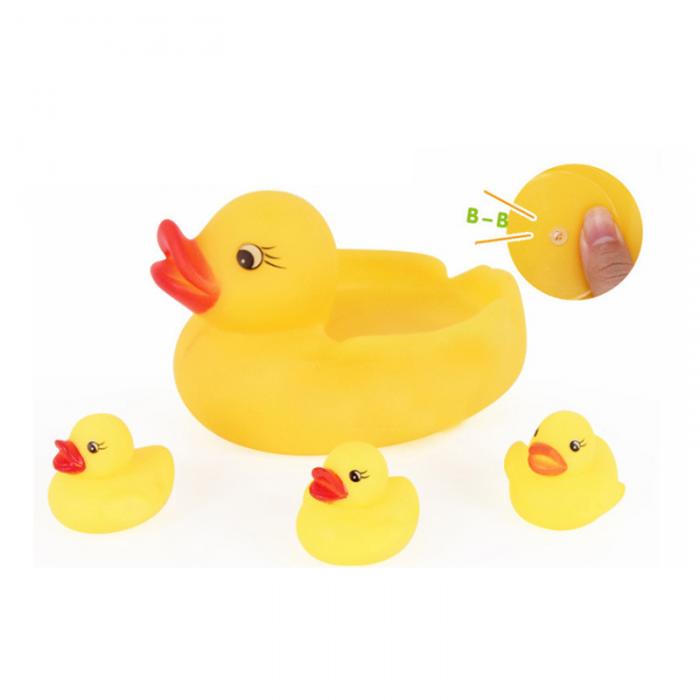 pískací kachnička a 3 kachňata do vany