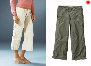7/8 plátěné kalhoty Roxy - M - khaki