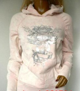 mikina Only s kapucou - L - růžová