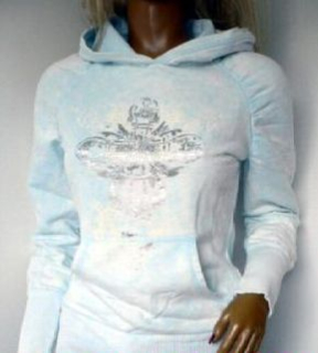 mikina Only s kapucou - L - sv. modrá