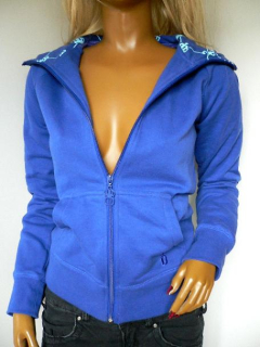 mikina Only s kapucou - S - modrá