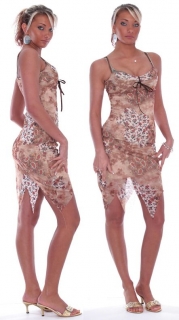 sexy šatičky - XS - květinová