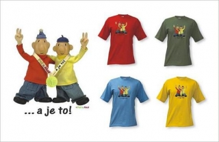 tričko Pat a Mat - 10 let - červená